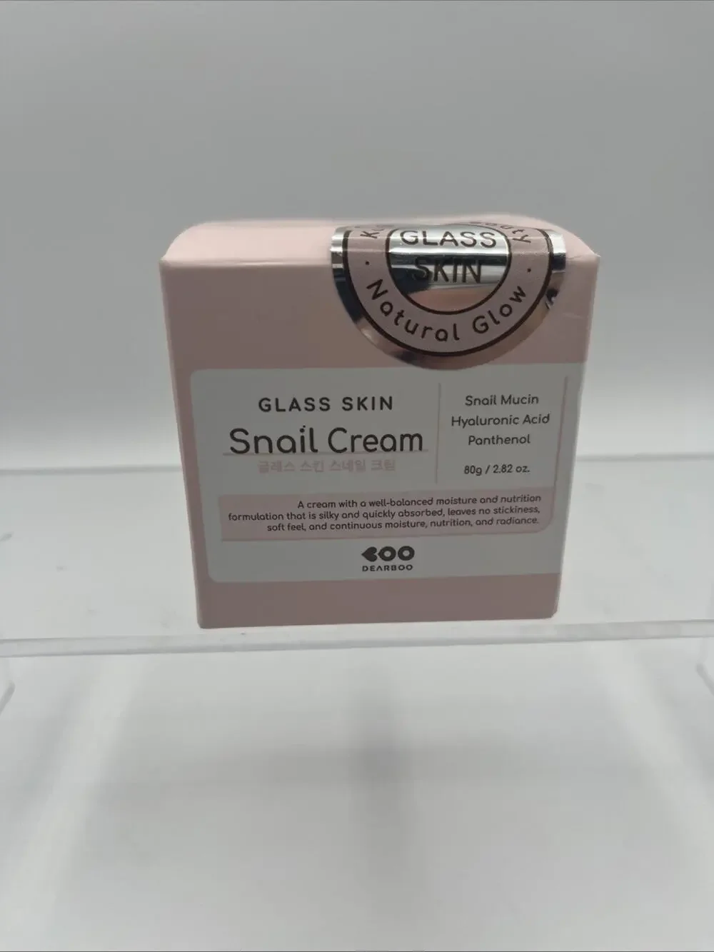 Korean Dearboo Glass Skin Face Snail Cream 2.82oz K Beauty New Sealed